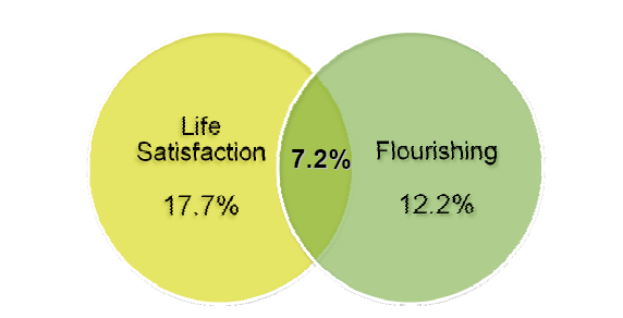 correlazione tra la soddisfazione di vita e il Flourishing